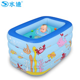水迪保温婴儿游泳池充气宝宝婴幼儿童戏水池 加高加厚