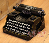 复古打字机模型 铁艺仿古橱窗道具家装软装咖啡屋酒吧摆件