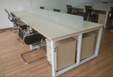 天天办公家具4人组合屏风办公桌职员开放式办公桌钢架组合办公桌