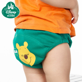 迪士尼宝宝隔尿裤婴儿尿布裤夏全棉透气防水新生儿尿布兜可洗尿裤