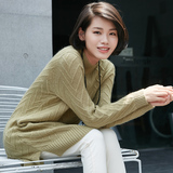 天恩莎蕾艾迪尔2016秋装新款专柜正品韩版纯色套头中长款打底毛衣