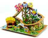 立体拼图游乐园系列儿童玩具3-5岁以上儿童圣诞礼物卡通房子拼图