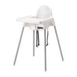 安迪洛高脚椅子 儿童婴儿餐桌椅带安全带和餐板 IKEA宜家代购