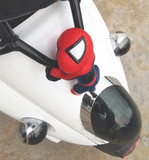 摩托车装饰品摩托车改装配件电动车配件装饰螺丝公仔大号蜘蛛侠