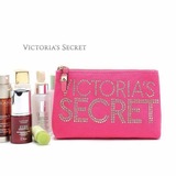 2015维多利亚的秘密化妆包vs镶钻精美化妆包包帆布小包包2色