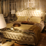 欧式床双人床实木床1.8米真皮床新古典橡木床卧室公主床婚床到家L