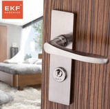 Z1-7633德国EKF 现代室内门锁 执手卧室实木门把手铜锁芯锁具