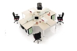 可定制办公家具2/4/6/8人组合工作位 屏风卡位 职工位 主管桌新款