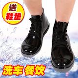 男士加绒防水鞋短筒夏季雨鞋韩版学生防滑胶鞋男低帮时尚保暖雨靴