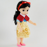 迪士尼Disney搪胶沙龙娃娃白雪长发公主美人鱼灰姑娘女孩玩具礼物