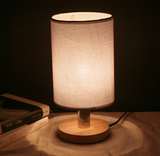 b卧室客厅床头创意中式仿古实木薄胎瓷灯陶瓷台灯具
