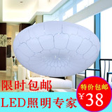 节能环保苹果型双色调光LED水晶宫吸顶面包灯玄关走廊卧室客厅灯