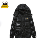 PANCOAT 2015冬款韩版纯色中长款加厚羽绒服男 PPACO154561M