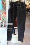 韩牌牛仔童裤2015冬季新款 儿童男大童百搭加里布小直筒长裤