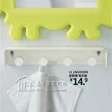 宜家代购IKEA家居0.4安努登 卫生间浴室不锈钢毛巾浴巾架挂件白色