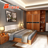 卧室家具组合套装 简约现代移门衣柜储物床定制板式套房家具定做