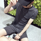 风森夏季新款韩版圆领男士短袖t恤印花潮流半袖体恤衫学生上衣服