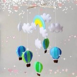 免裁剪不织布手工DIY布艺风铃婴儿床铃材料包热气球
