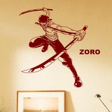 海贼王卡通动漫人物墙壁贴纸寝室宿舍学校装饰个性墙贴画索隆zoro