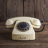【西洋古董老旧货】vintage 苏联老胶木拨盘电话机 复古收藏 装饰
