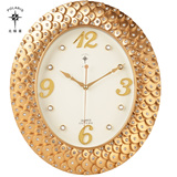 北极星16寸客厅欧式古典复古挂钟时尚静音时钟个性创意装饰钟表
