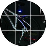自行车尾灯山地车USB充电警示灯夜骑灯红宝石尾灯单车灯骑行装备