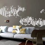 北欧森林艺术墙贴纸卧室床头温馨客厅沙发背景墙壁装饰贴画简约