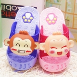 新款猴儿童拖鞋夏男童女童可爱卡通凉拖鞋小孩子浴室防滑塑料拖鞋