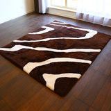 澳尊澳洲纯羊毛地毯客厅地毯羊毛床毯床褥子床垫欧式地毯斑马条纹