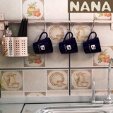 304不锈钢沥水壁挂式筷子筒筷子笼筷子盒 创意厨房用品收纳架挂墙