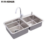 科勒Kohler飘丽诗K-98683T不锈钢厨盆水槽（含龙头）