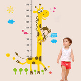 小孩儿童宝宝可移除测量身高墙贴 三代环保可爱韩国卡通身高贴纸