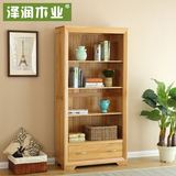 泽润木业 实木家具储物柜 单个书柜书架置物柜组合收纳柜子展示柜