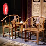 竹制户外阳台桌椅休闲椅子茶几组合三件套 现代简约典雅桌椅套装