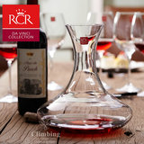意大利RCR快速葡萄酒醒酒器进口水晶 家用分酒器红酒酒具酒壶刷子