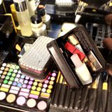 款包邮pc化妆包abs旅行洗漱包手拿包收纳包便携高档防水迷你包新