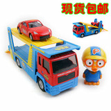 韩国进口玩具车 pororo玩具 儿童可爱卡通仿真模型运输车回力车