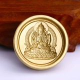 佛教 度母菩萨擦擦模具 黄铜工艺品佛像擦擦泥擦 宗教供奉收藏