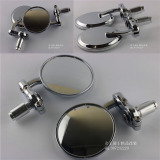 高质量金属摩托车配件改装复古折叠式手把后视镜倒车镜反光镜