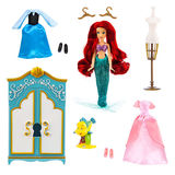 现货美国代购迪士尼正版美人鱼公主女童礼物芭比公仔娃娃玩具包邮