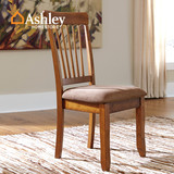 Ashley爱室丽家居 美式复古休闲餐椅 小户型餐凳 单椅两把 D199