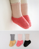 韩国进口婴儿袜子 KIDSCLARA保暖袜地板袜防寒袜子 宝宝袜子秋冬