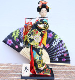 日本人偶艺妓 和服仕女娃娃装饰品 人形摆设 日式绢人摆件工艺品