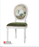 美式餐椅 欧式书桌椅法式实木梳妆椅休闲椅子创意家具新古典餐椅