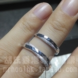 香港代购专柜正品六福珠宝纯铂金PT999戒指指环结婚对戒相惜相爱