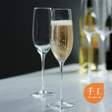 手工创意水晶香槟杯气泡葡萄酒杯高脚杯套装 欧式家用婚庆酒杯