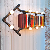 复古loft工业壁灯 阳台创意个性水管灯 餐厅酒吧铁艺水管箭头壁灯