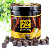 韩国进口巧克力乐天72巧克力乐天巧克力72%黑巧克力90g罐加纳正品