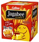 日本calbee卡乐比薯条三兄弟土豆条酱油黄油味90g