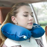 户外出行充气u型枕护颈枕TPU超轻便携旅行枕U形枕旅游睡枕头靠枕